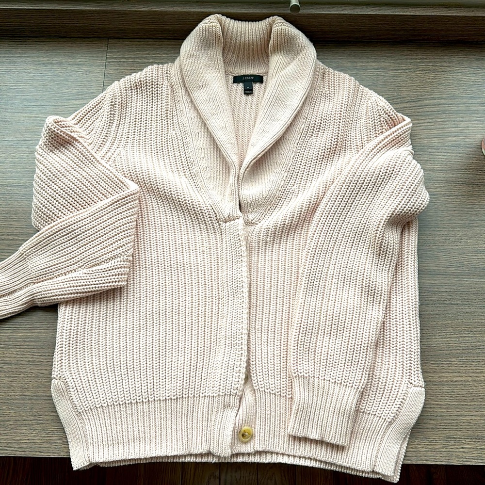 J.CREW long cardigan, Size M. Soft 100% merino wool